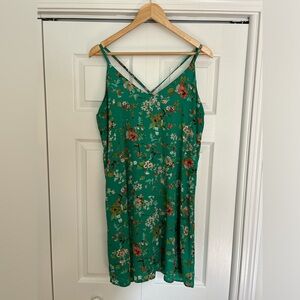 XHILARATION green floral dress